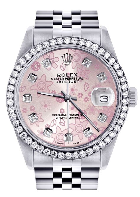 womans pink diamond rolex watches|Rolex op 36 candy pink.